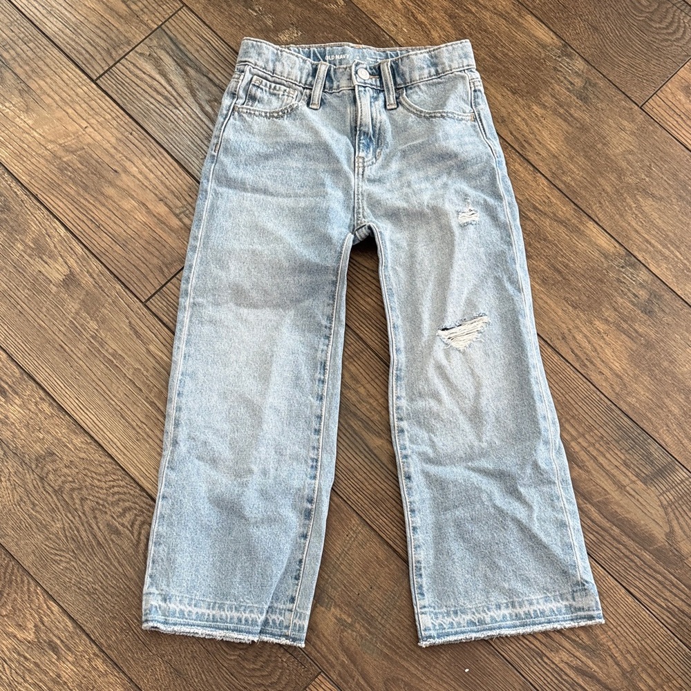 Old Navy Kids Light Blue Distressed Jeans